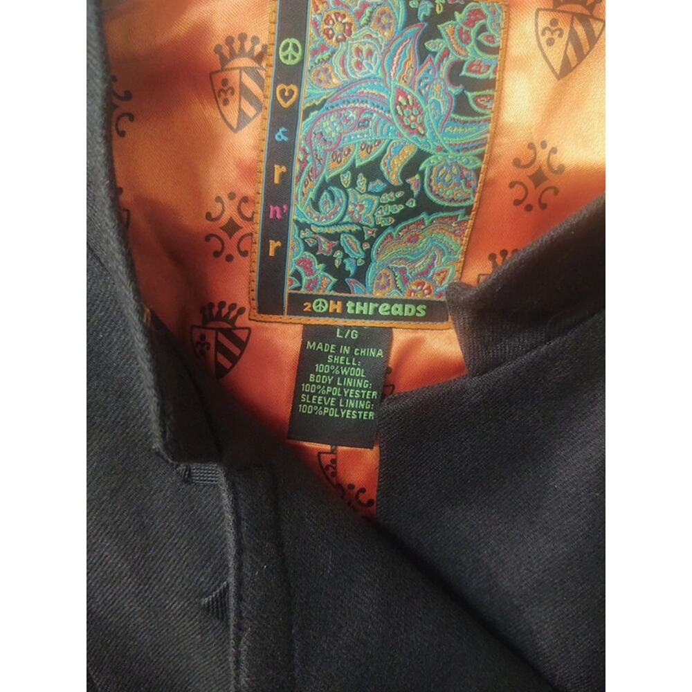 2OB Threads black jacket blazer LG - Picture 7 of 10